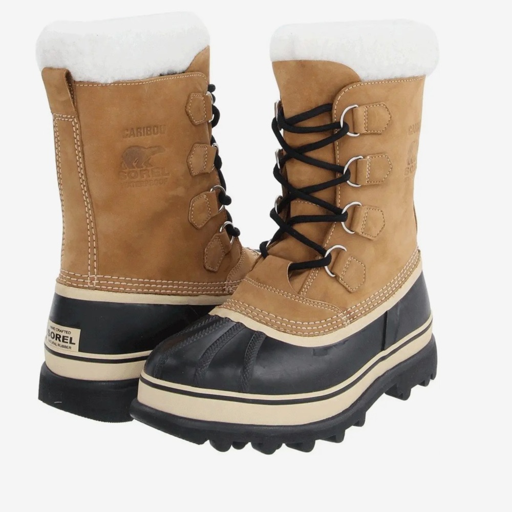 Sorel Kids Tan and Black Winter Boots